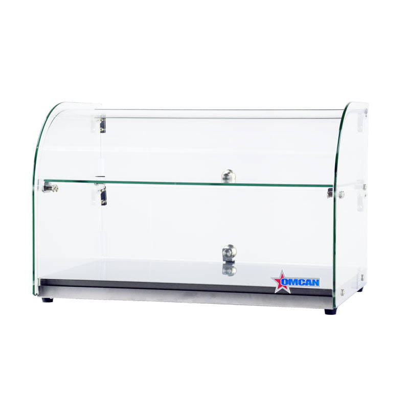 Omcan 44372 45L 22-inch Countertop Food Display Case with Curved Front Glass