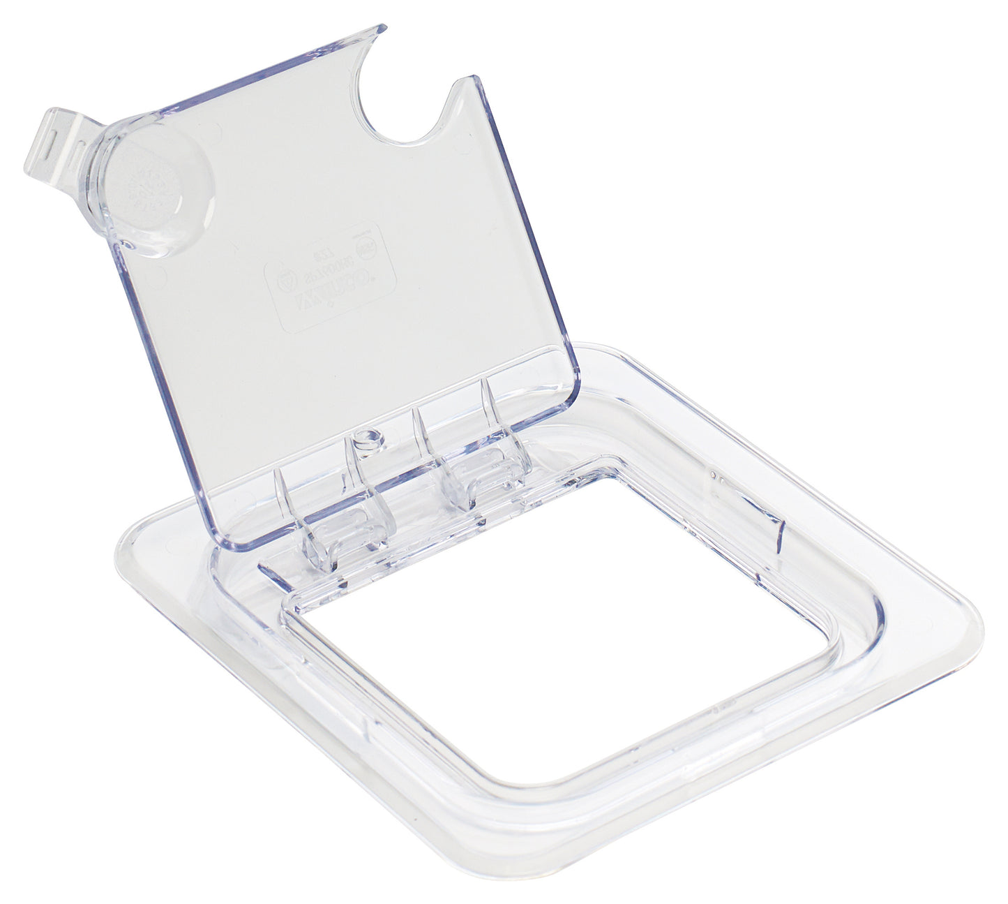 Winco SP7600H 1/6 Size Clear Hinged Lid Cover for SP7602/7604/7606
