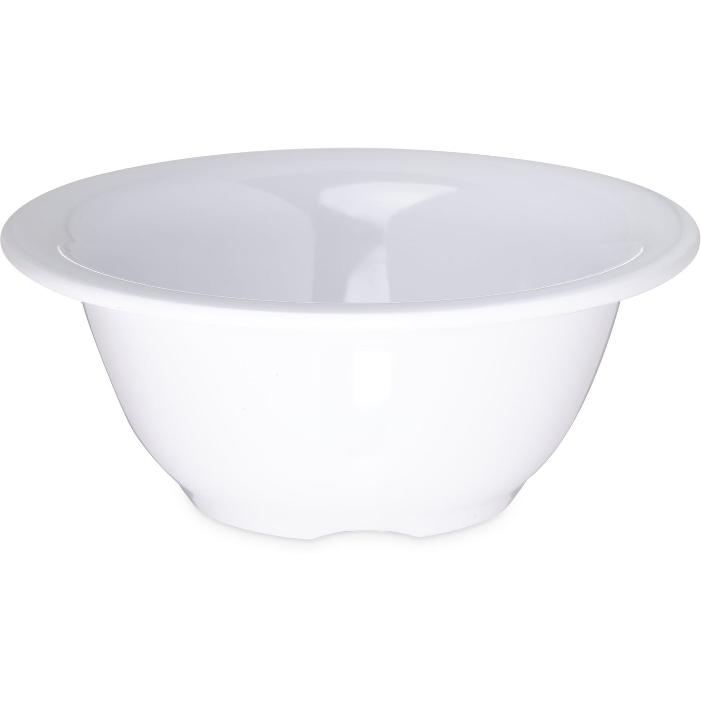Carlisle 3303802 10 oz White Sierrus Melamine Rimmed Nappie Bowl