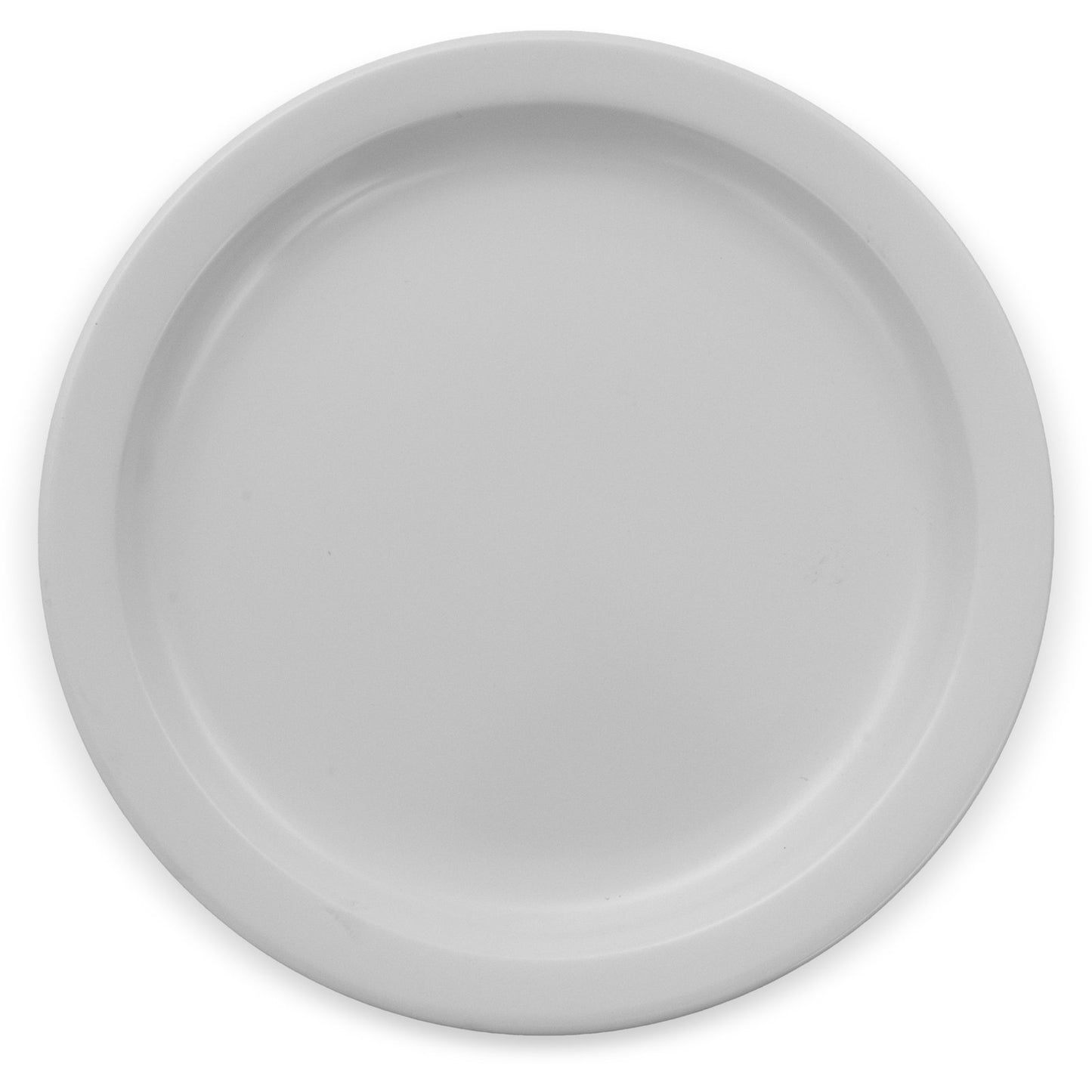 Carlisle KL20102 7.25" White Kingline Melamine Sandwich Plate