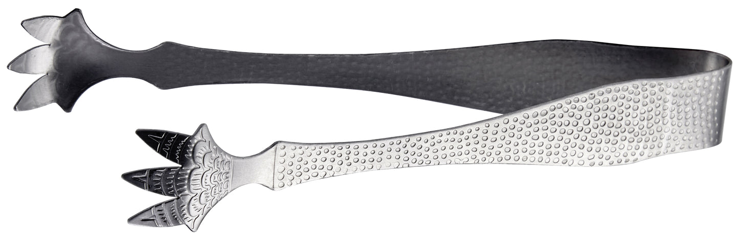 Winco ICT-7 7" Stainless Steel Textured Ice Tong