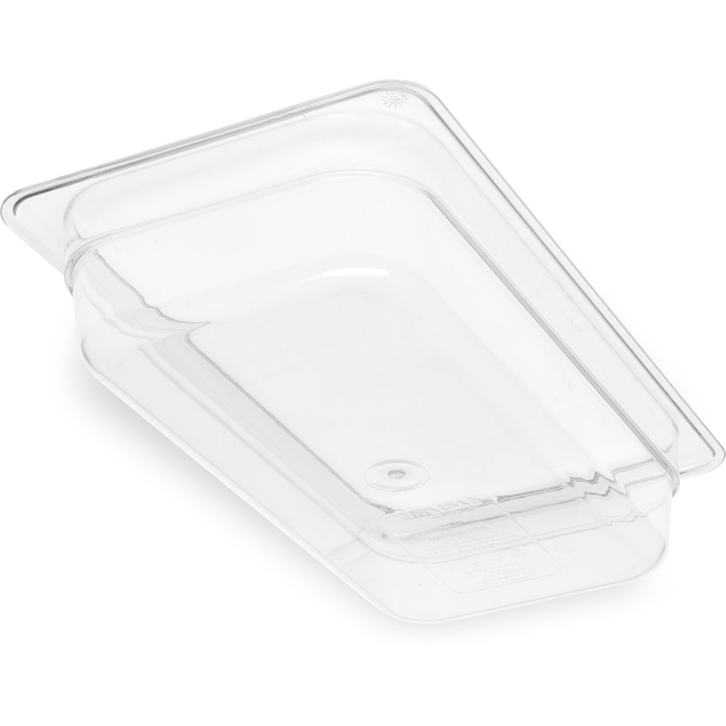 Carlisle 3066007 1/3 Size Clear Polycarbonate StorPlus Food Pan, 2 1/2" Deep