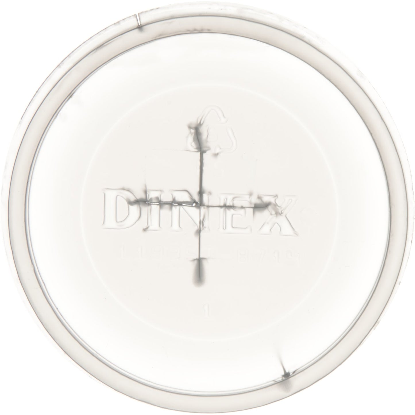 Dinex DX1193ST8714 Translucent Classic Disposable Lid with Straw Slot - Fits for 5 - 9 oz Dinex, Carlisle and Cambro Tumblers (1000/cs)