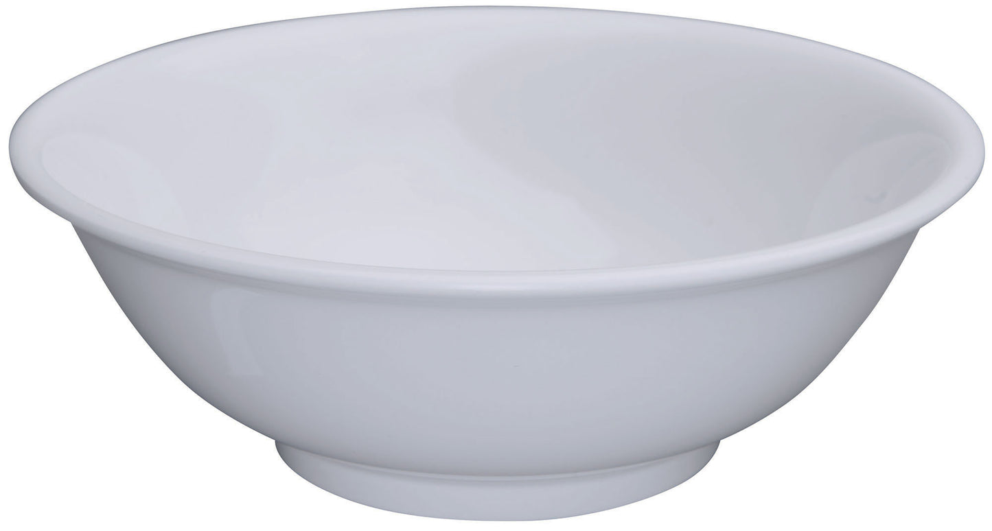Winco MMB-32W 32 oz. White Melamine Rimless Bowls
