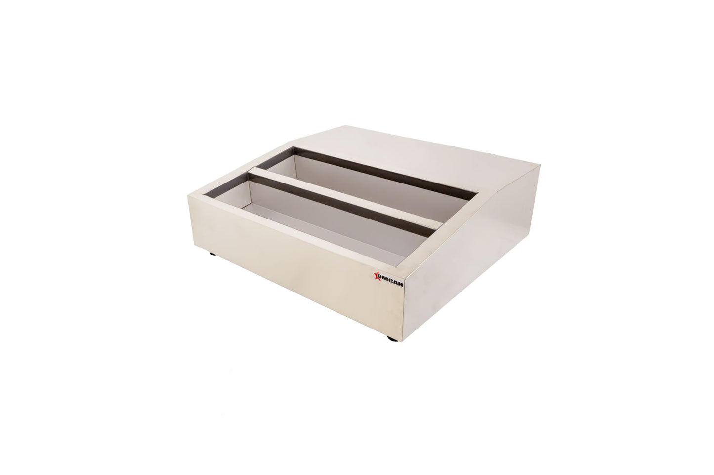 Omcan 47862 28" Countertop Refrigerated Prep Rail with 8 x GN 1/6 Pans Capacity