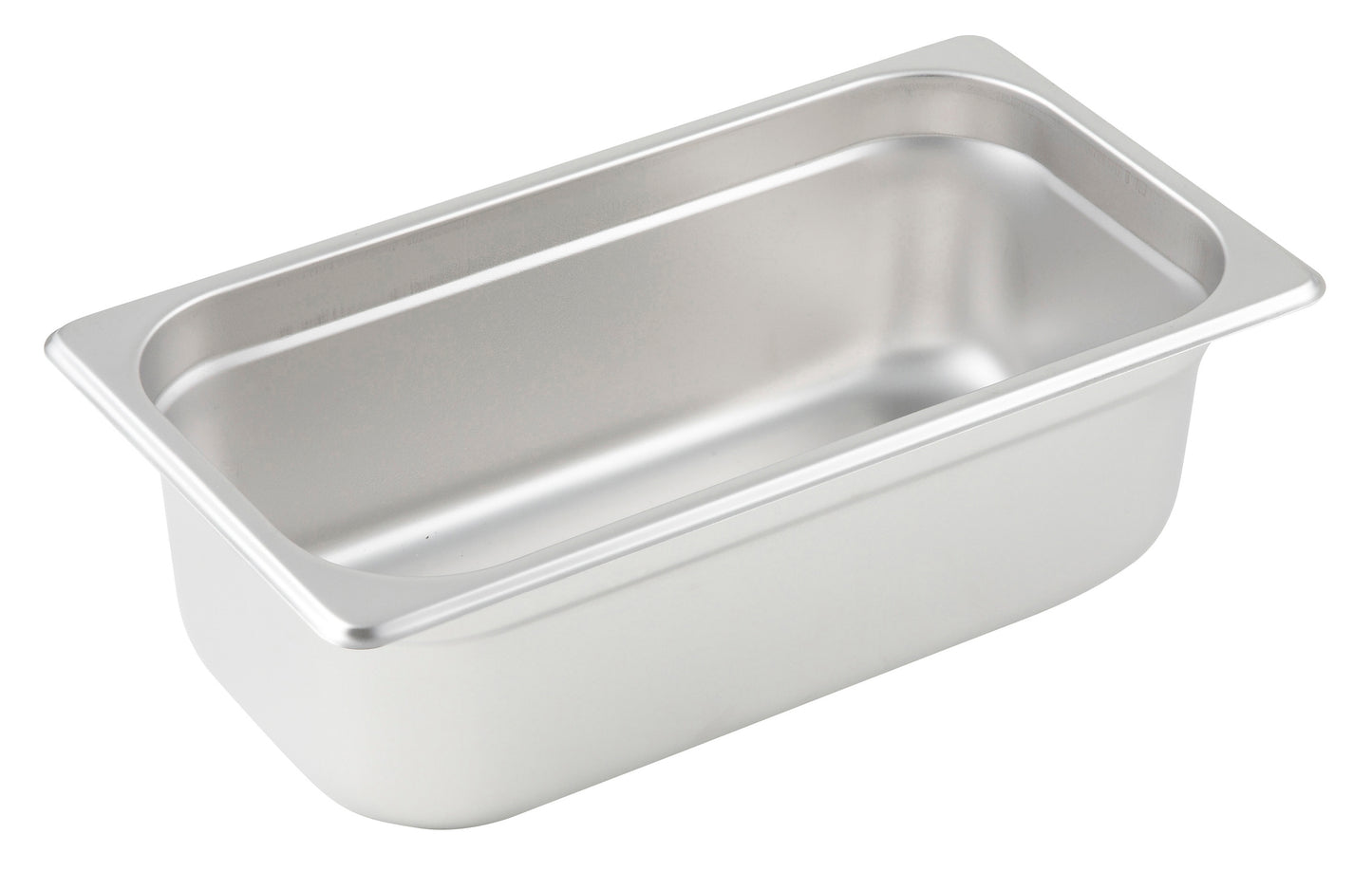 Winco SPJP-304 1/3 Size Stainless Steel Anti-jam Steam Pan