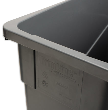 Carlisle 34202323 23 Gallon Gray Rectangle Polyethylene TrimLine Waste Container