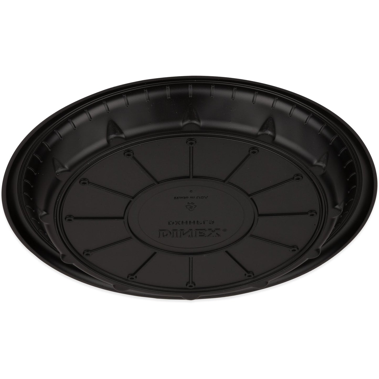 Dinex DXHHPL903 9" Black High Heat Disposable Plate (500/cs)