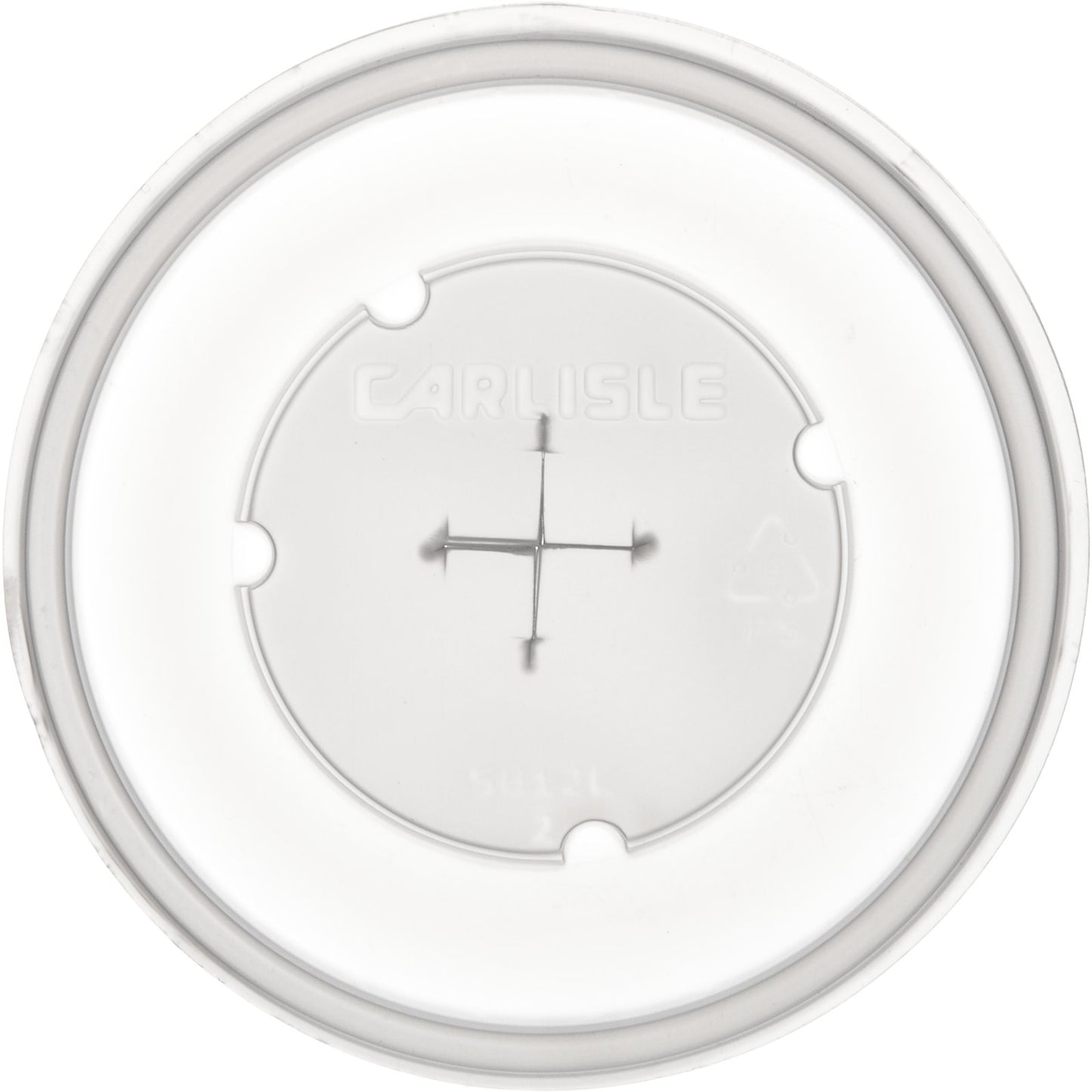 Dinex DX5812ST8714 Translucent Disposable Lid with Straw Slot Fits for 12 oz Tumblers (1000/cs)