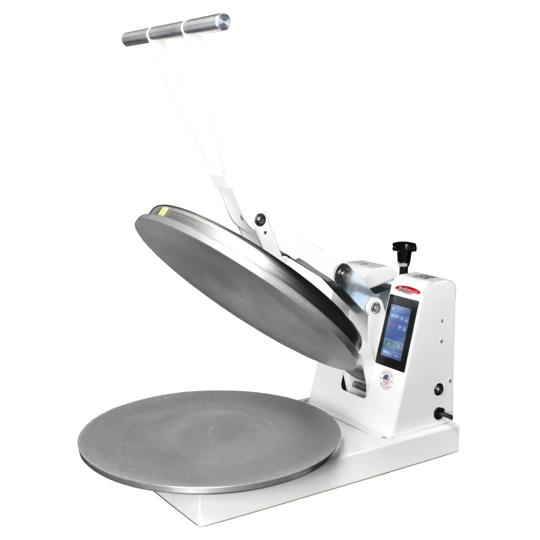 BakeMax BMDM18 Countertop Single Upper Heat Clamshell Manual Pizza Press
