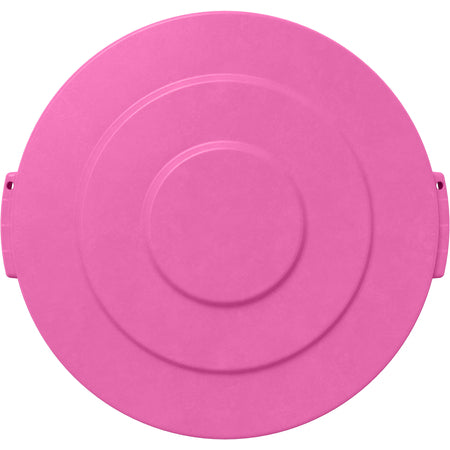 Sparta 84101126 10 Gallon Bright Pink Round Polyethylene Bronco Waste Bin Trash Container Lid