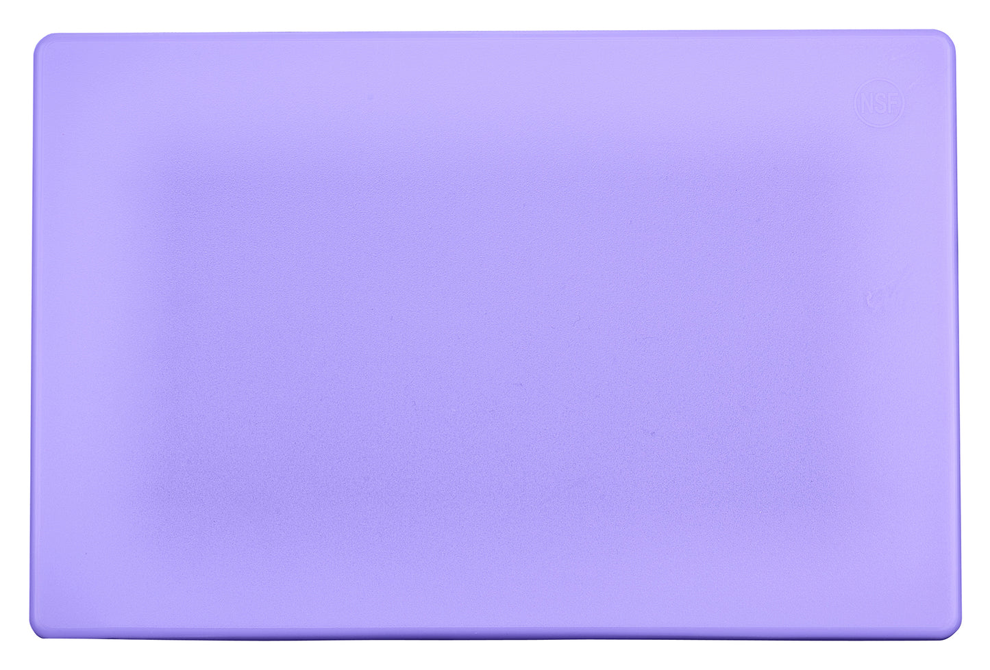 Winco CBPP-1218 12" x 18" x 1/2" Purple Cutting Board, Allergen Free