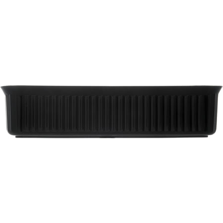 Carlisle 811203 10 lb 12-7/16" x 10-1/4" Black Rectangular Polypropylene Deliware Crock