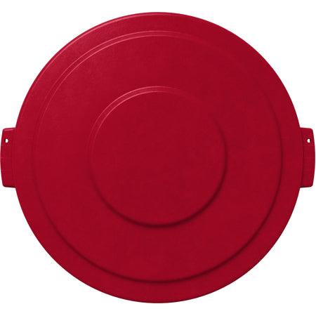 Sparta 84103305 32 Gallon Red Round Polyethylene Bronco Waste Bin Trash Container Lid