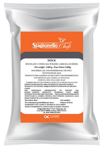 Omcan 47000 2 kg/bag Curing Salts and Spice Blends for Long Fermentation Salami Speck