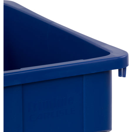 Carlisle 342015REC14 15 Gallon Blue Rectangle Polyethylene TrimLine Recycle Waste Container