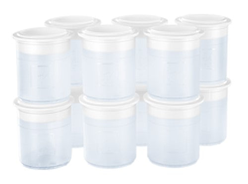 Omcan 46702 Transparent Pacojet Synthetic Pacotizing Beaker with Lids - Set of 12