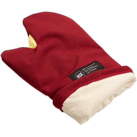 San Jamar KT0215 15 inch Maroon Cool Touch Flame - Conventional Mitt