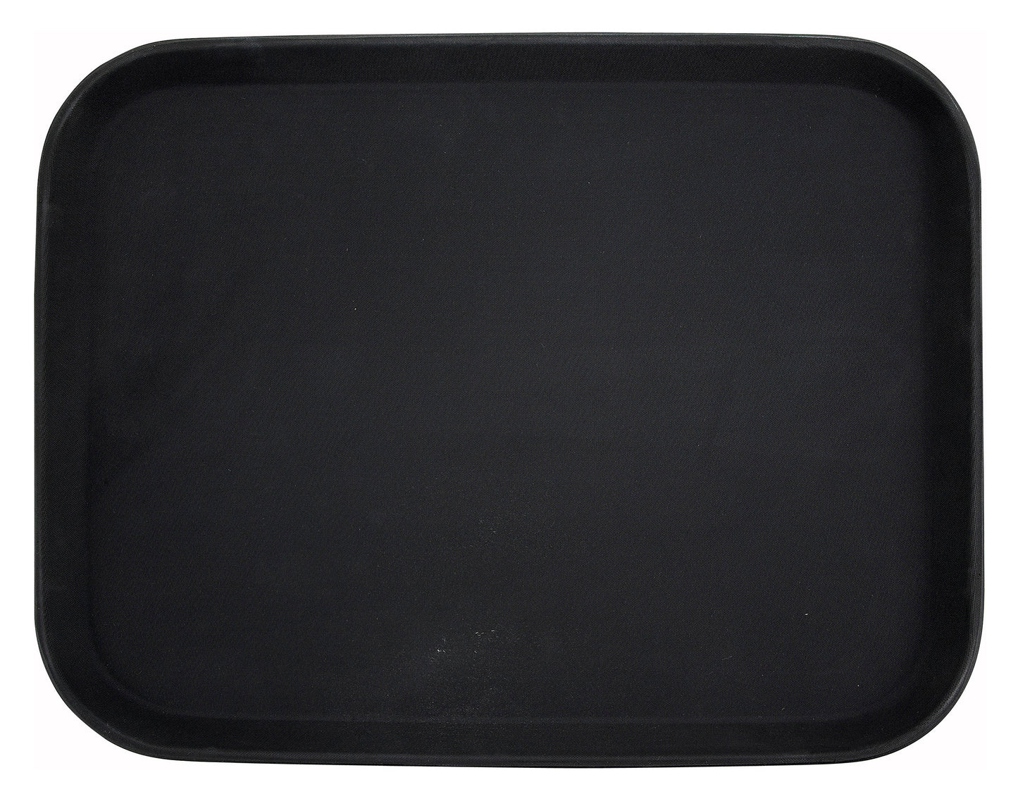 Winco TRH-1418K 14" x 18" Black Easy Hold Rubber Lined Tray