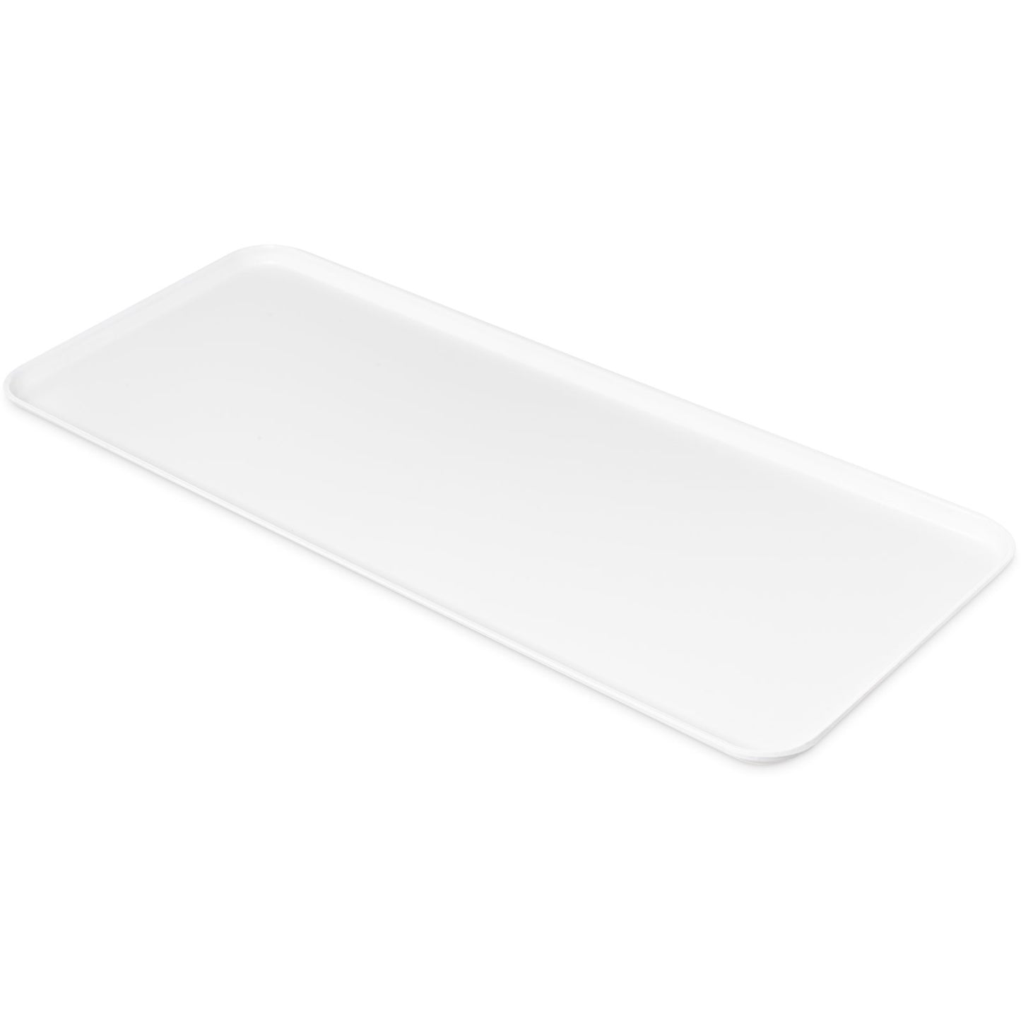Carlisle 1230FMT301 30" x 12 7/16" x 1 1/16" Pearl White Fiberglass Market Tray