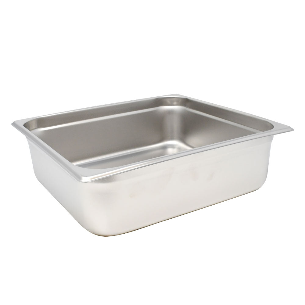 Omcan 80614 Two-Third-size Stainless Steel Steam Table Pan - 4" Deep
