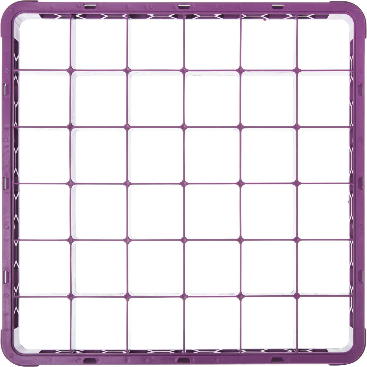 Carlisle RE36C89 Lavender 36-Compartment Polypropylene OptiClean Divided Glass Rack Extender 1.78"
