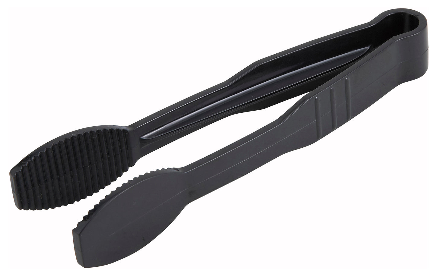 Winco PUTF-6K 6" Black Flat Polycarbonate Tong