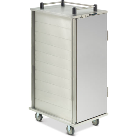 Dinex DXPICTPT20 20 Trays (2 Trays per Slide) 23.75" x 34.25" x 65.25" Single Door Stainless Steel TQ Economy Cart