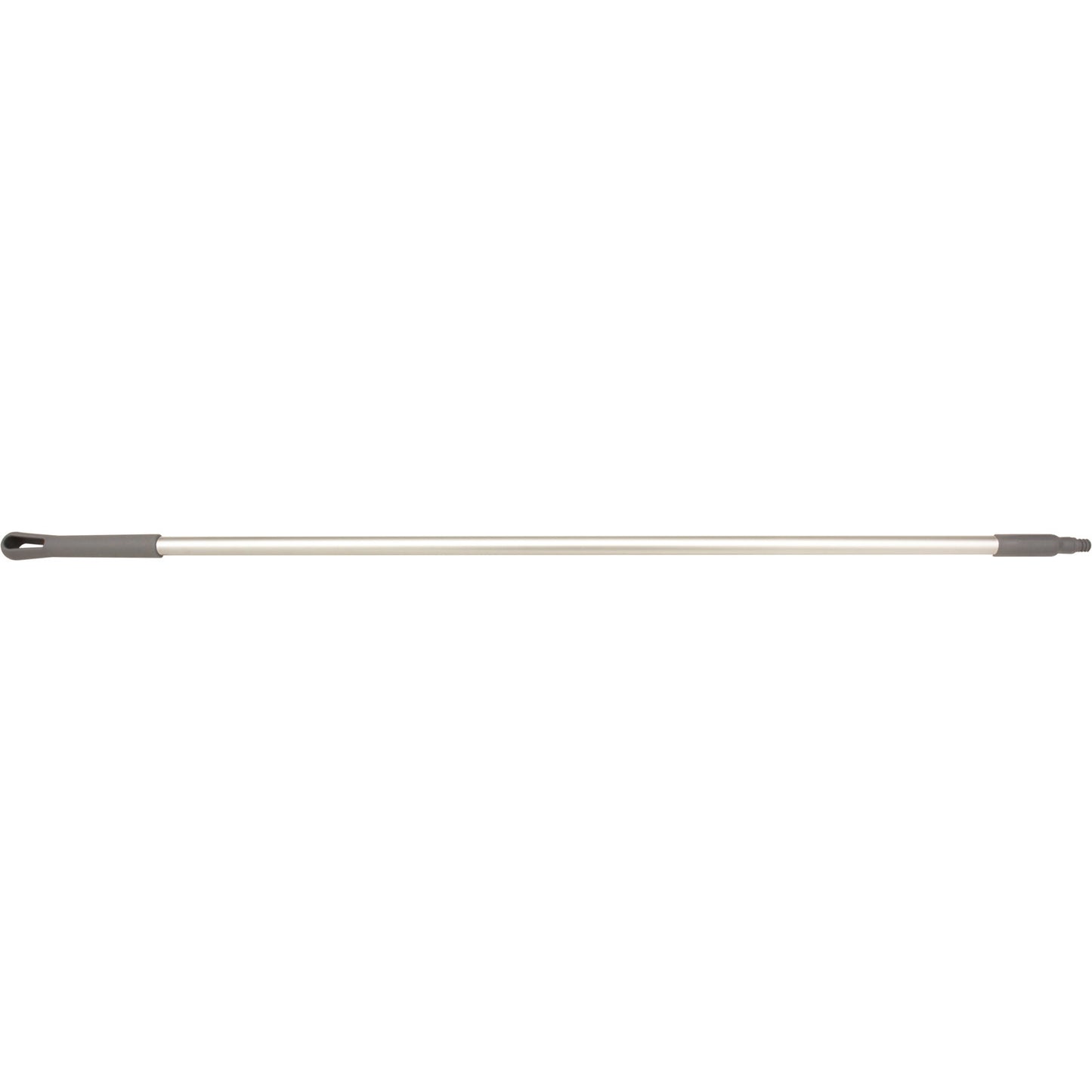 Carlisle 40226EC23 60" Gray Natural Aluminum Handle with Color-Coded Tip and Hang Up Cap