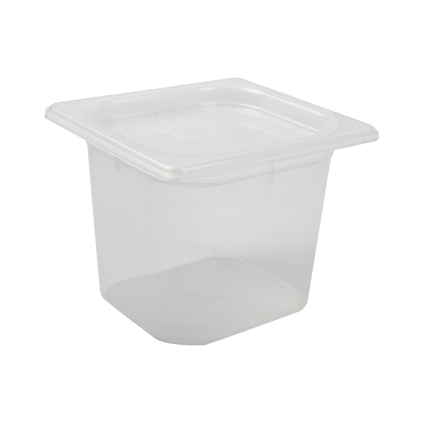 San Jamar MP16 1/6 Size Translucent Polypropylene Mod Pan Food Pan with Lid