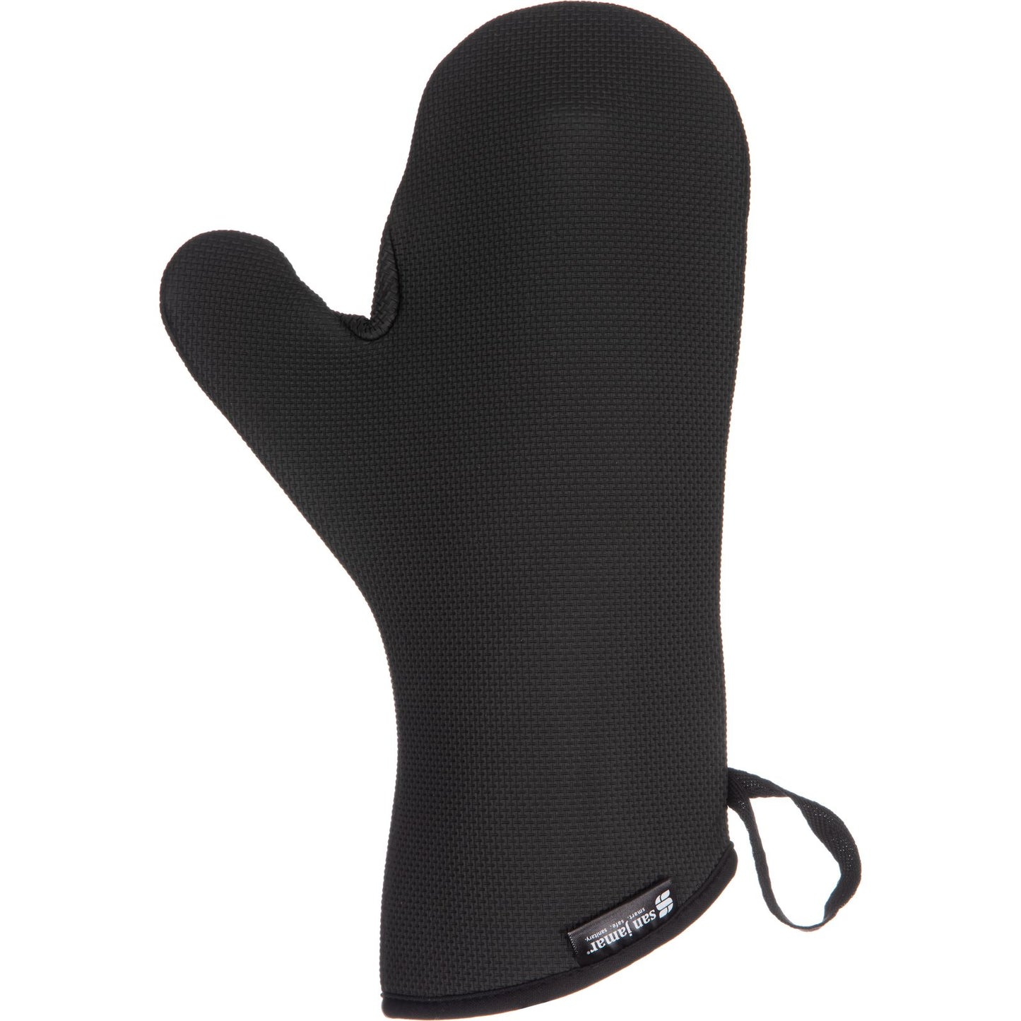 San Jamar UCMX13BK Black Neoprene Ultigrip Oven Mitt - Conventional