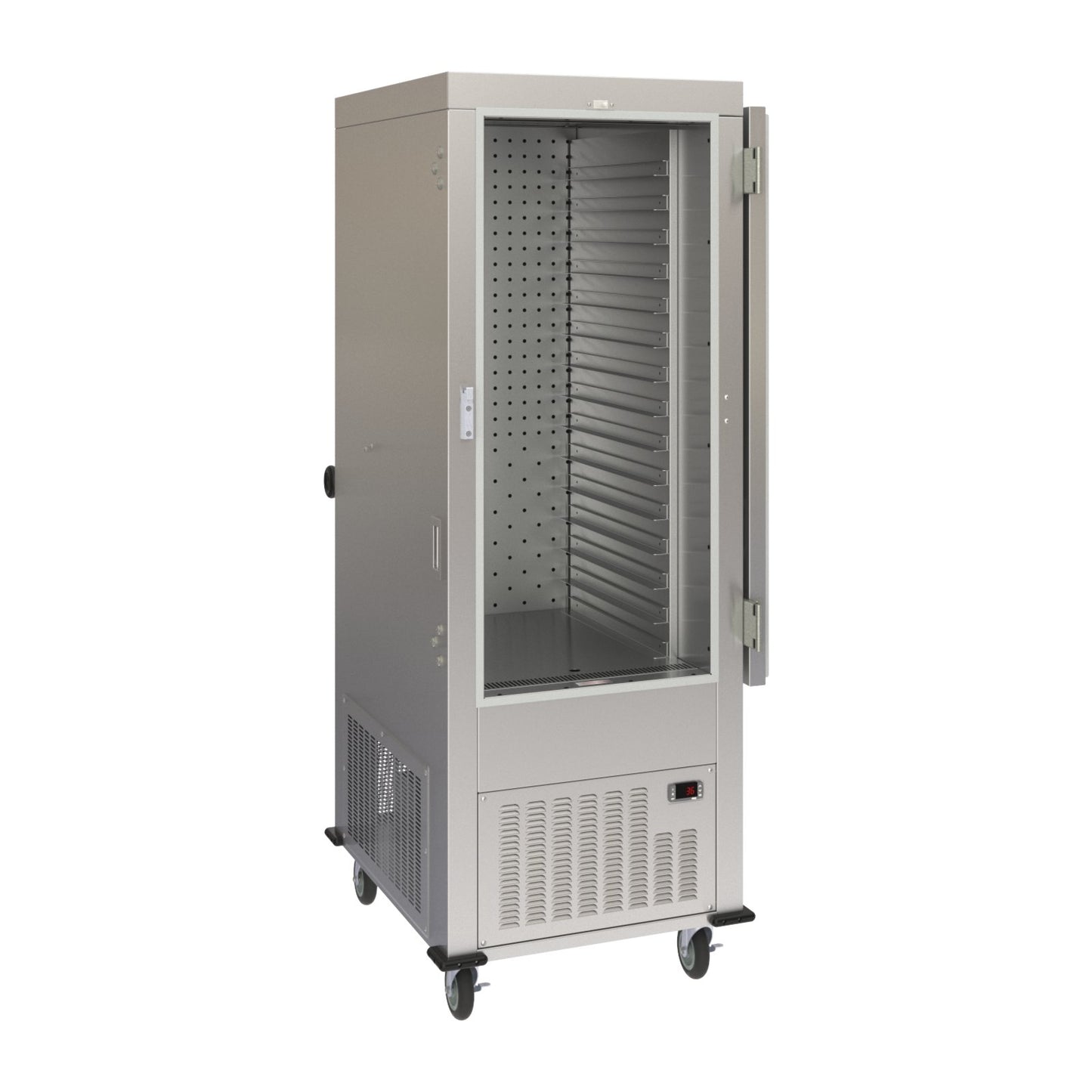 Dinex DXPACR15R Stainless Steel Air Curtain Refrigerator with Right Hinged Door