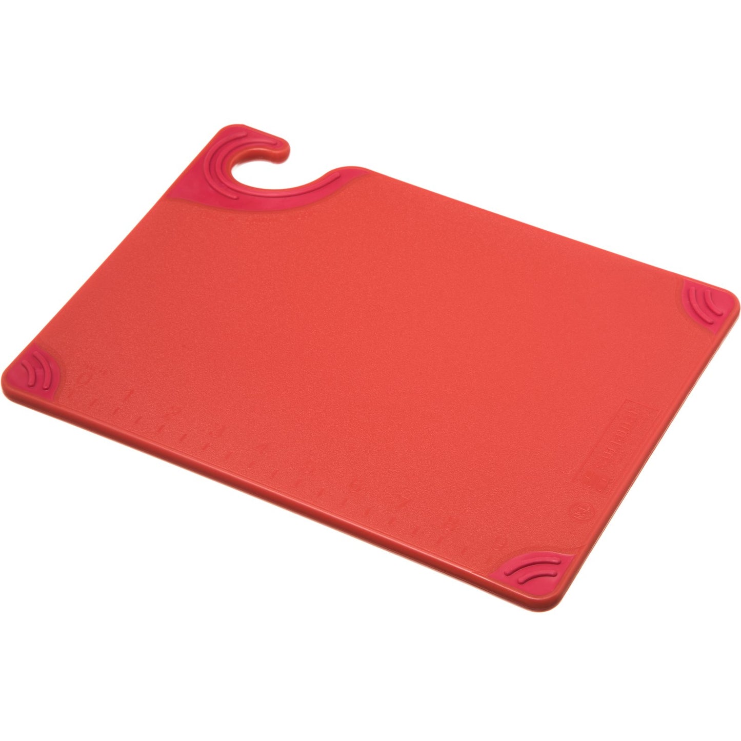 San Jamar CBG912RD 9" x 12" x 0.375" Red Saf-T-Grip Cutting Board