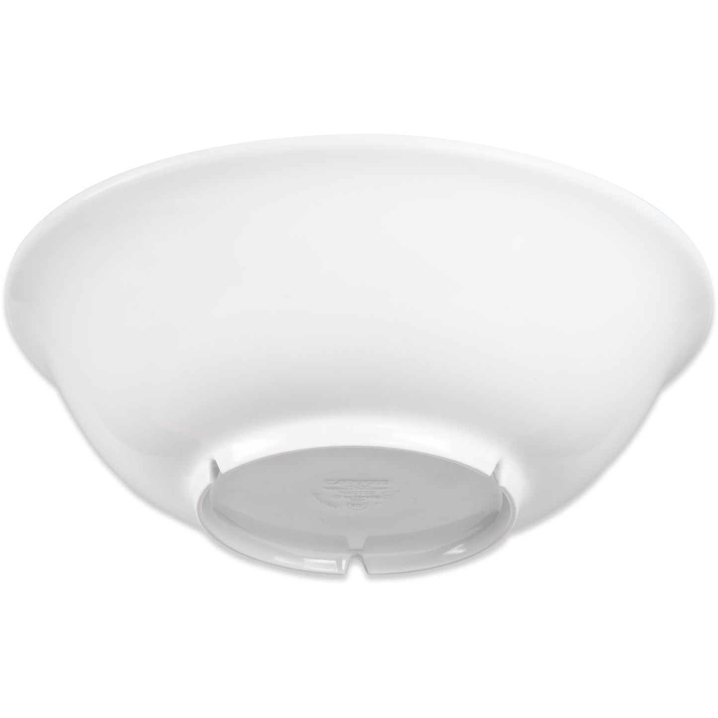 Carlisle 4373902 57 oz White Melamine Footed Serving Bowl