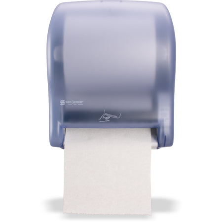 San Jamar T8400TBL 16 in Arctic Blue Classic Smart Essence Electronic Roll Towel Dispenser
