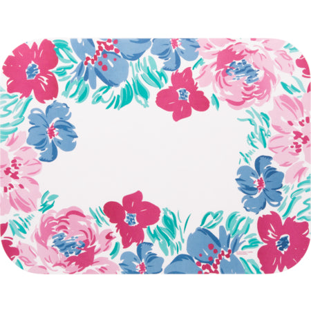 Dinex DX5055I202833 12-3/4"x16-5/8" Jane's Bouquet Pattern Size: I w/ Straight Edge/Round Corner