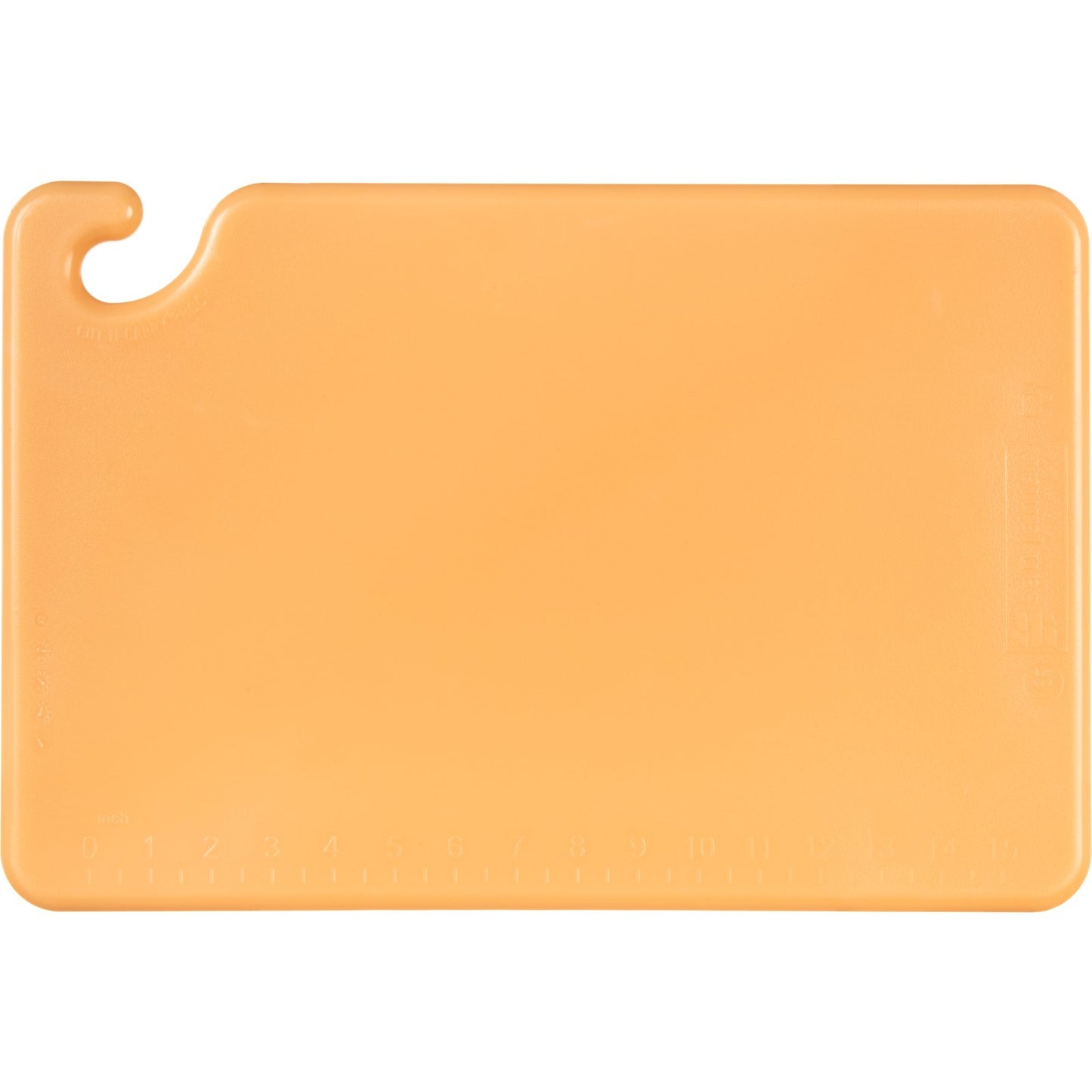 San Jamar CB121834BR 12" x 18" x 0.75" Brown Cut-N-Carry Cutting Board