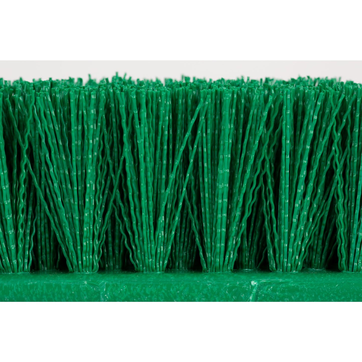 Carlisle 40422EC09 12" Green Color Coded Mult-Level Floor Scrub Brush with End Bristles