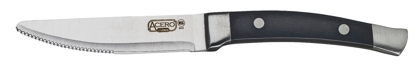 Winco SK-22 Acero Gourmet Round-Tip Steak Knives (12pcs/pack)
