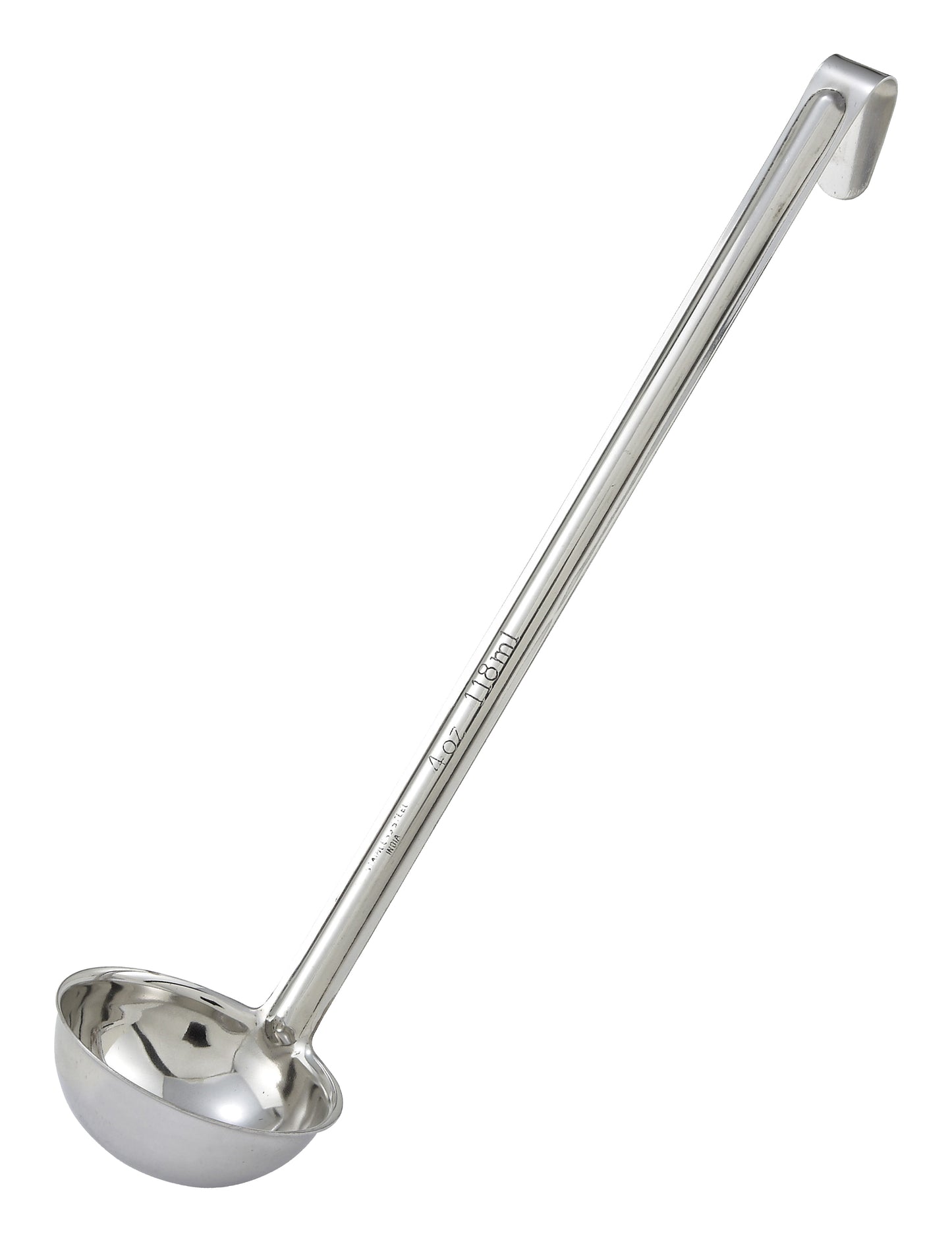 Winco LDIN-4 4 oz. Stainless Steel Ladle