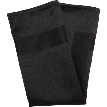 Snap Drape 54682222NH014 22" x 22" Black Spun Polyester Microfiber Milan Birdseye Napkin
