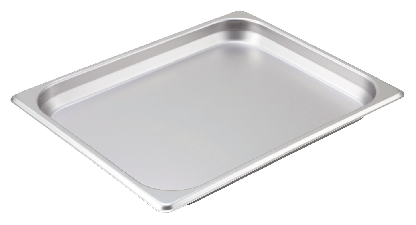 Winco SPH1 Half-size Stainless Steel Straight-sided Steam Pan, 1-1/4" Deep