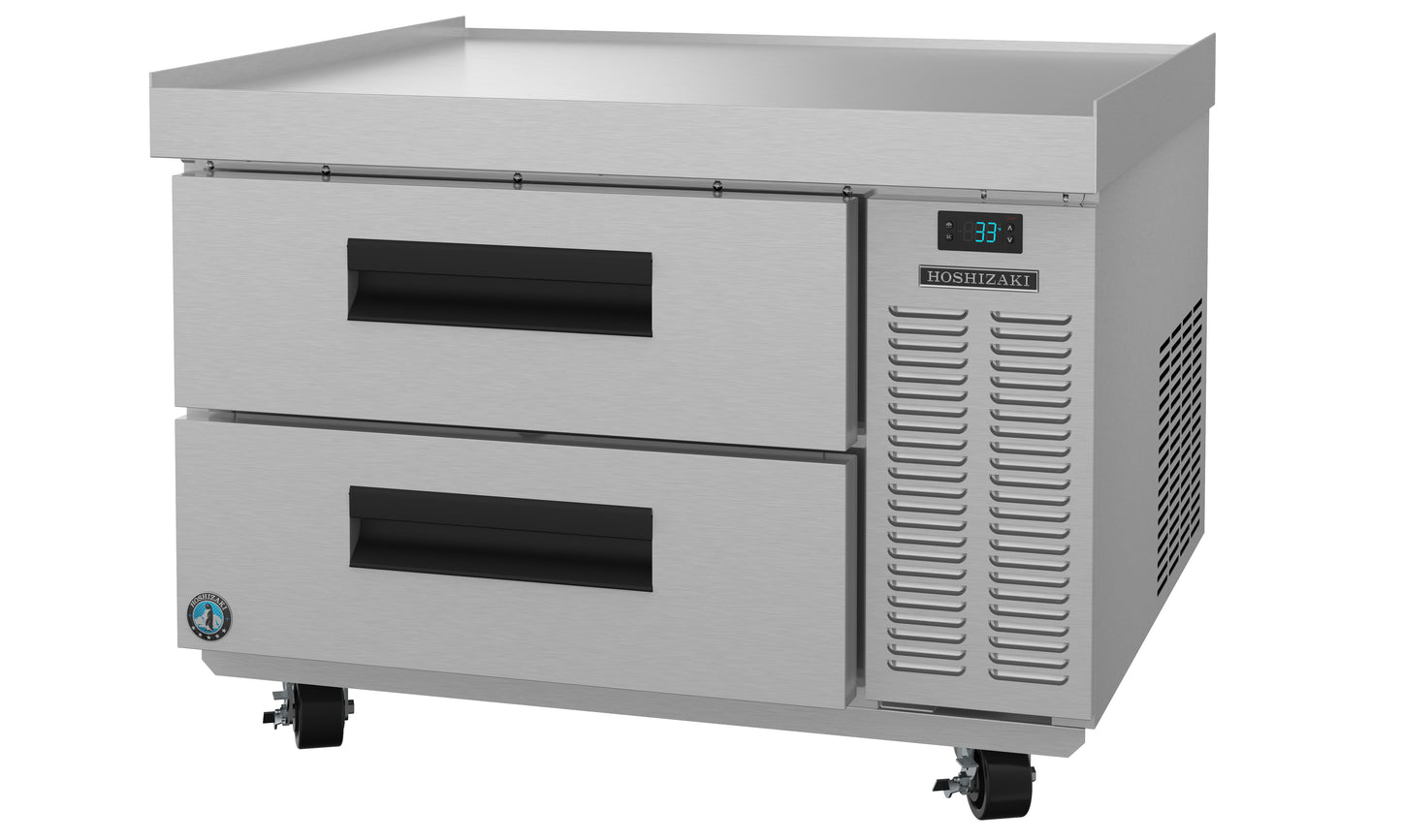 Hoshizaki CR49A One Section Stainless Drawers Chef Base Prep Table Refrigerator