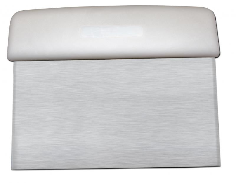 Omcan 14205 6-inch Dough Scraper with White Handle