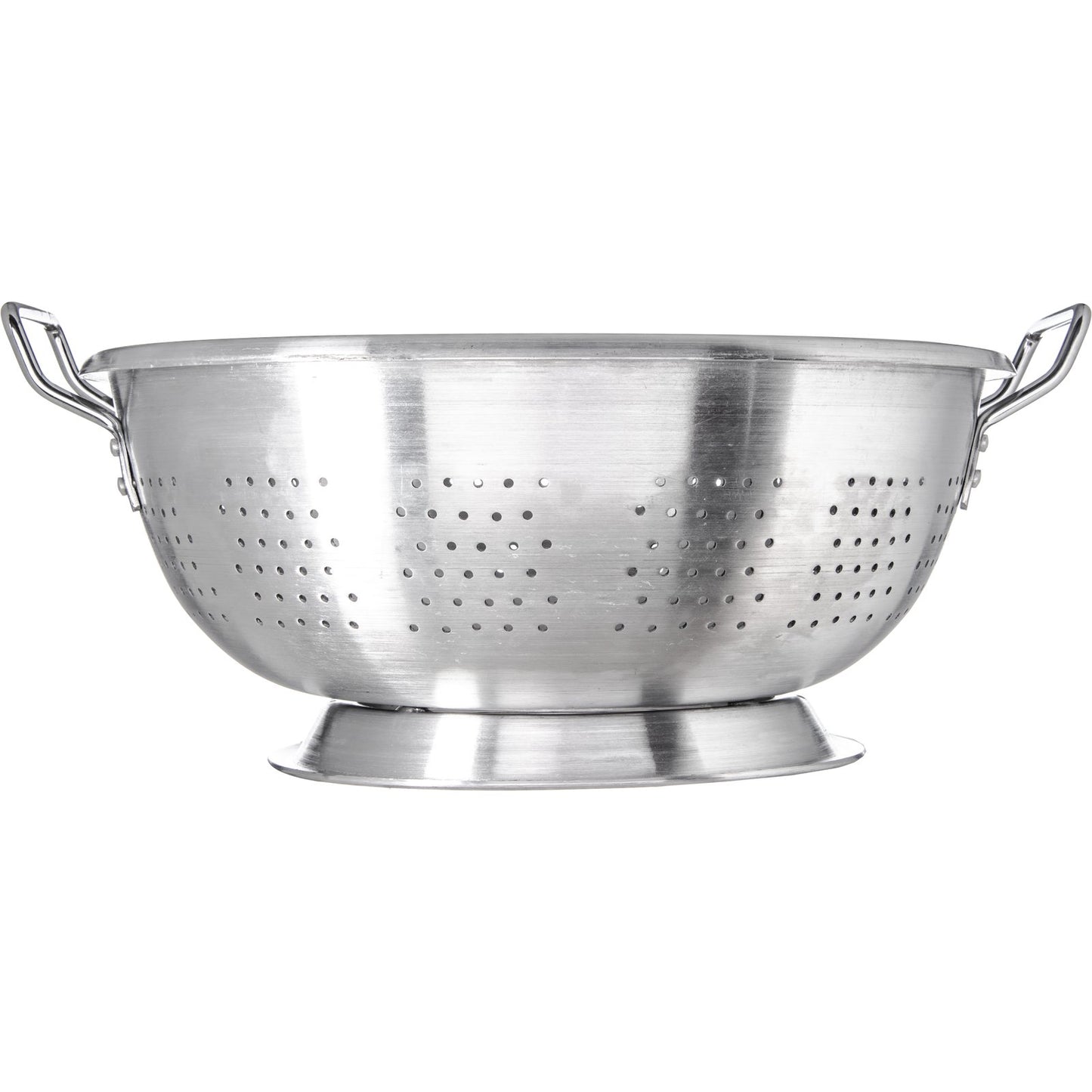 Carlisle 60277 16 Qt Silver Aluminum Signature Select Dura-Ware Heavy Weight Colander