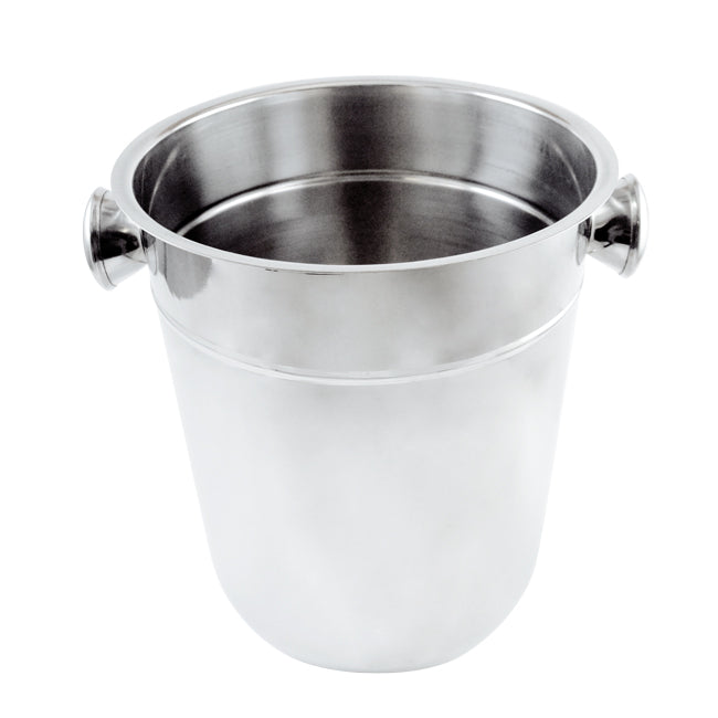 Omcan 80836 8 Qt Stainless Steel Wine Bucket with Knob Handle