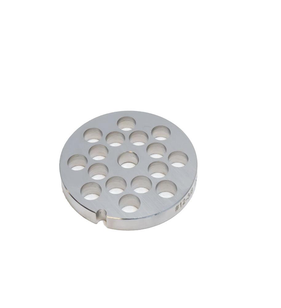 Omcan 11217 #12 One Notch/Round European Style Stainless Steel Hubless Plate,10mm (3/8")