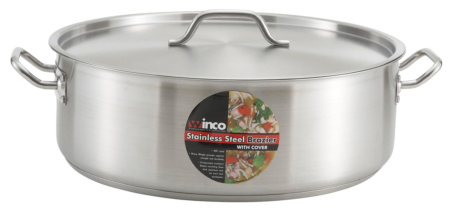Winco SSLB-15 15 Qt. Stainless Steel Brazier