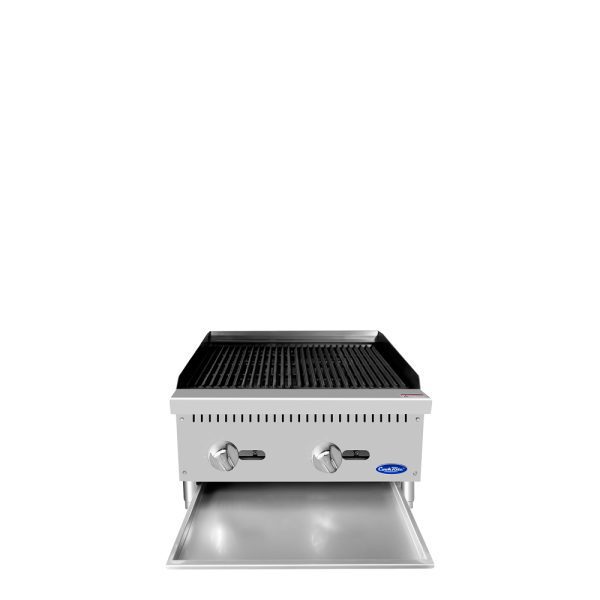 Atosa ATCB-24-NG 24" Natural Gas Heavy Duty Char-Rock Broiler