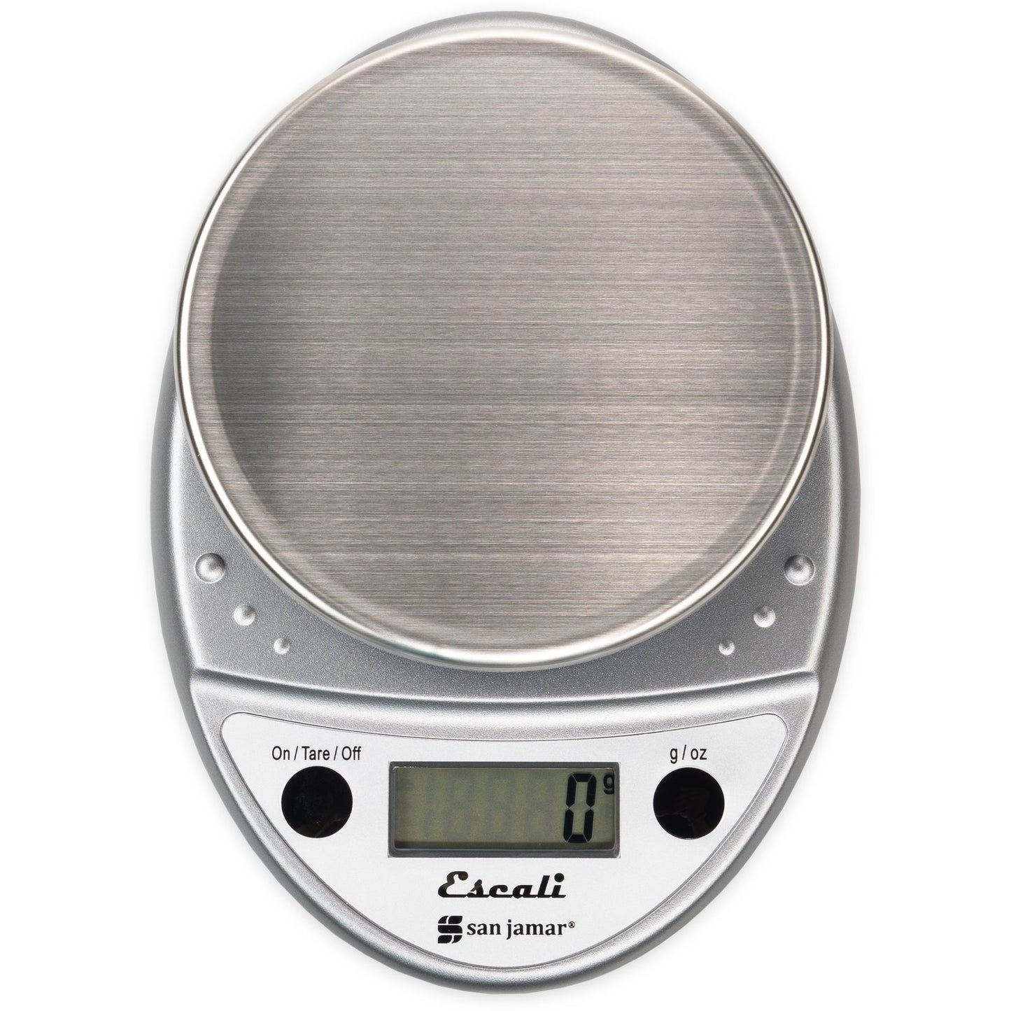 San Jamar SCDGP11M 11 lb/5 kg Gray NSF Listed Digital Scale - Metallic